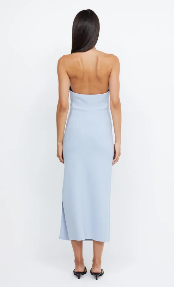 Women Dresses Bec Bridge ANDY ASYM MIDI DRESS Dusty Blue
