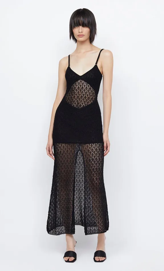 Women Dresses Bec Bridge BREEZE BACKLESS KNIT MAXI Black