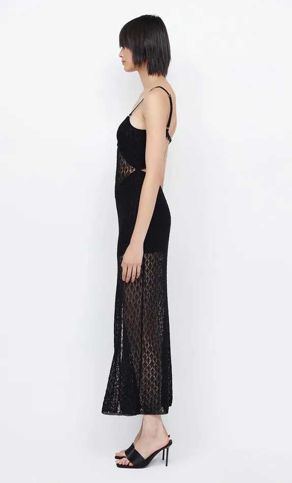 Women Dresses Bec Bridge BREEZE BACKLESS KNIT MAXI Black