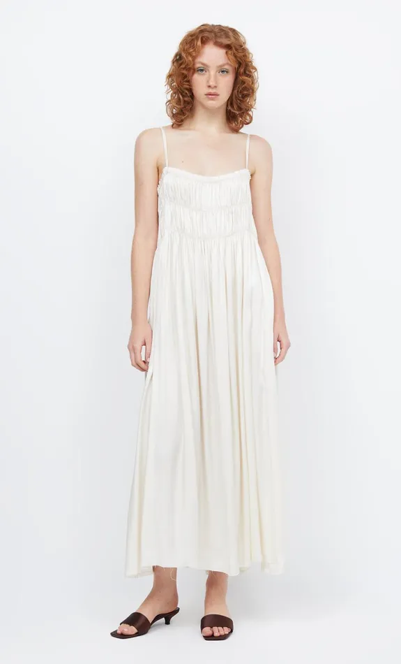Women Dresses Bec Bridge DALI MAXI SHIFT DRESS Ivory