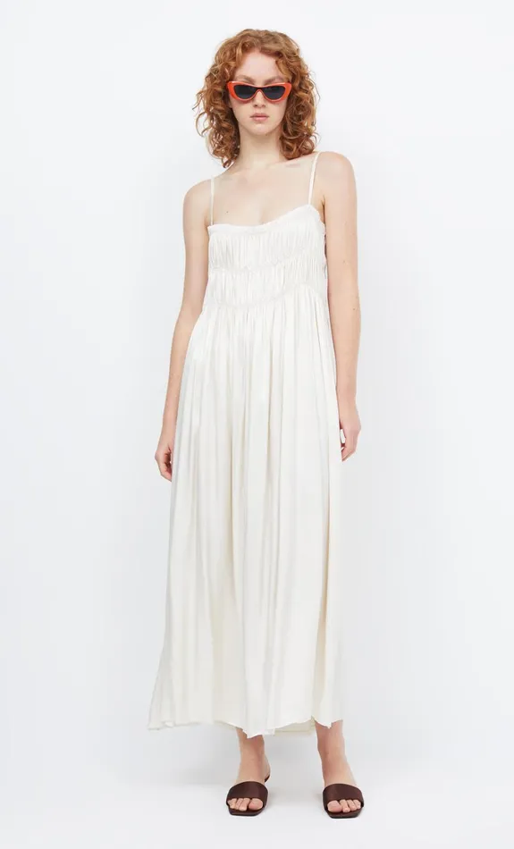 Women Dresses Bec Bridge DALI MAXI SHIFT DRESS Ivory