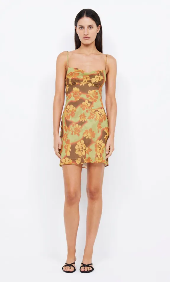 Women Dresses Bec Bridge DREW MINI DRESS Hibiscus Patch