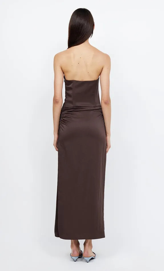 Women Dresses Bec Bridge JONES STRAPLESS MAXI DRESS Cocoa