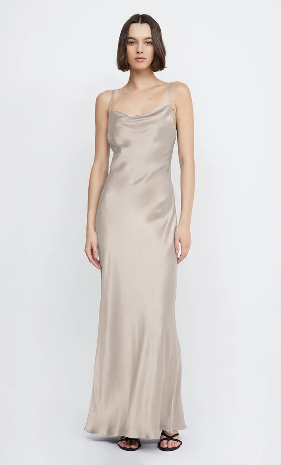 Women Dresses Bec Bridge MALIA MAXI DRESS Smoke Taupe
