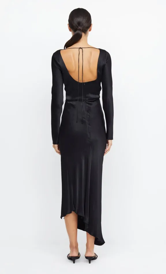 Women Dresses Bec Bridge MOON DANCE LONG SLEEVE MAXI DRESS Black