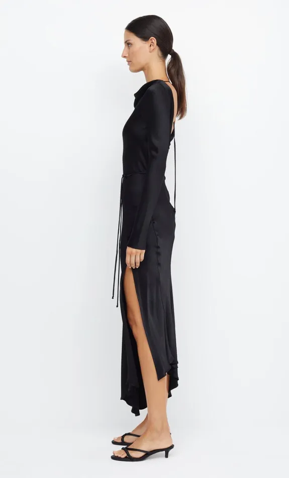 Women Dresses Bec Bridge MOON DANCE LONG SLEEVE MAXI DRESS Black