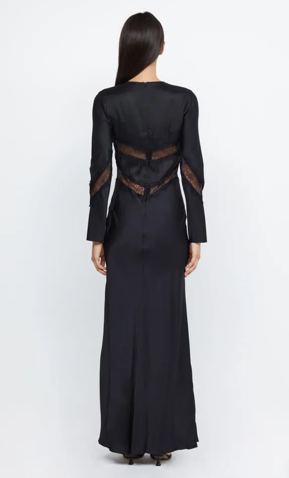 Women Dresses Bec Bridge SPENCER LACE LONG SLEEVE MAXI DRESS Blackblack
