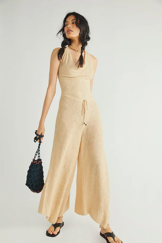 Women Dresses Free People Everly Sweater OnePiece Marzipan