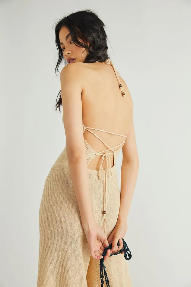 Women Dresses Free People Everly Sweater OnePiece Marzipan