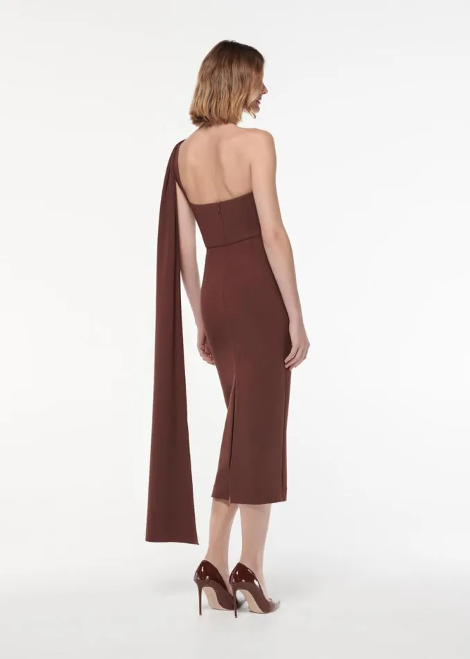 Women Dresses Roland Mouret Asymmetric Heavy Cady Midi Dress