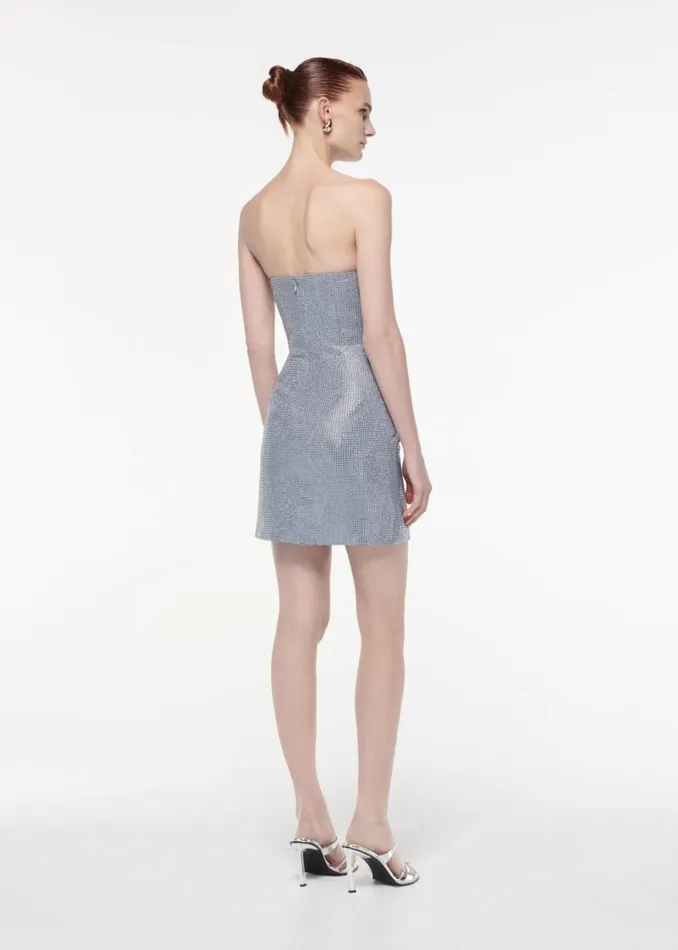 Women Dresses Roland Mouret Strapless Diamante Mini Dress