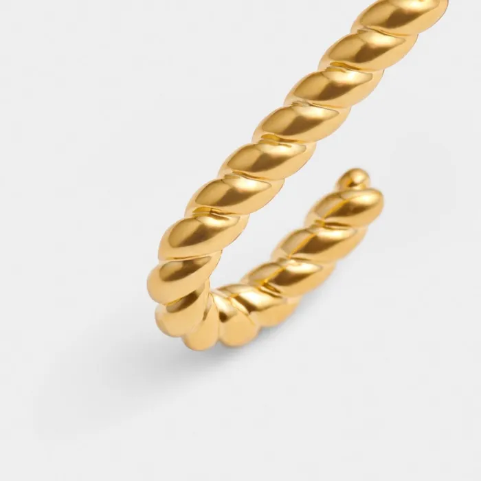 Women Earrings Katie Loxton Celine Waterproof Gold Rope Hoop Earrings