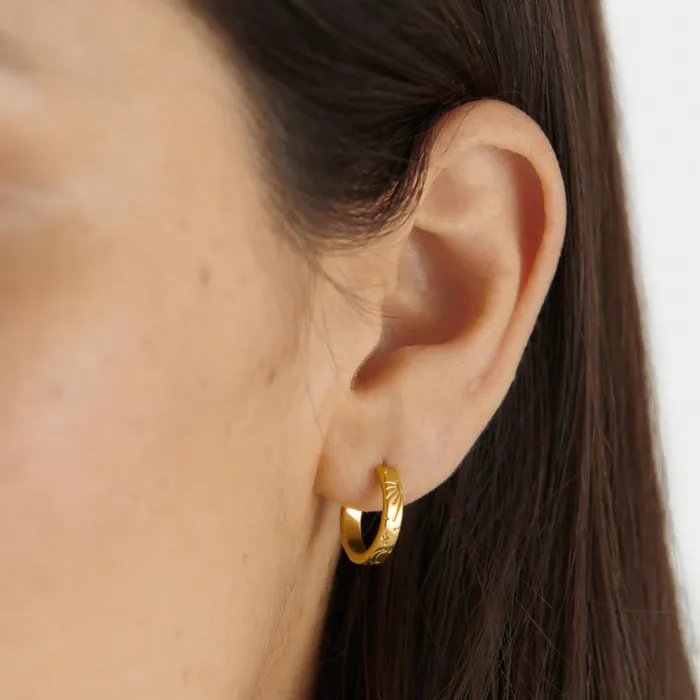 Women Earrings Katie Loxton Luna Waterproof Gold Hoop Earrings