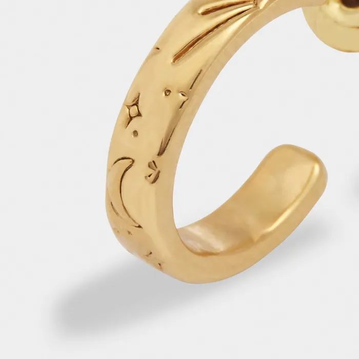 Women Earrings Katie Loxton Luna Waterproof Gold Hoop Earrings
