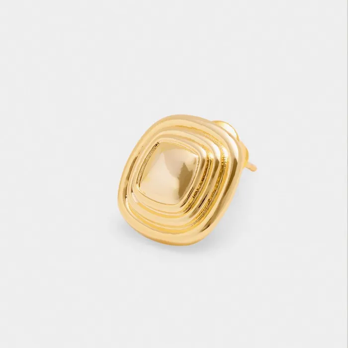 Women Earrings Katie Loxton Sofia Waterproof Gold Button Stud Earrings