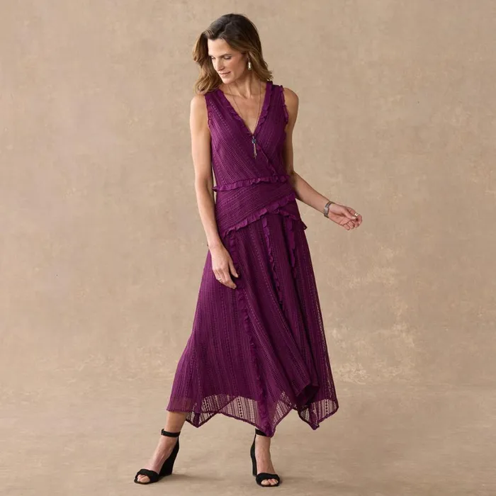 Women Emma Lynn Dress Aubergine Sundance Catalog Dresses and Jumpsuits