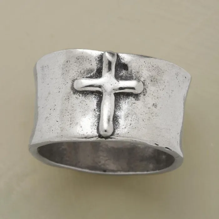 Women Faithful Cross Ring Sundance Catalog Rings