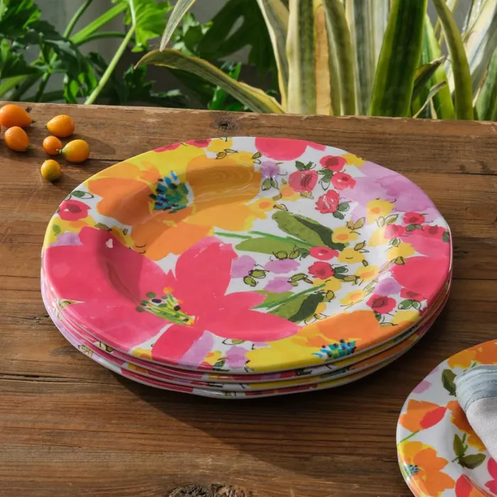 Women Fanciful Garden Dinner Plate Set Sundance Catalog Tabletop