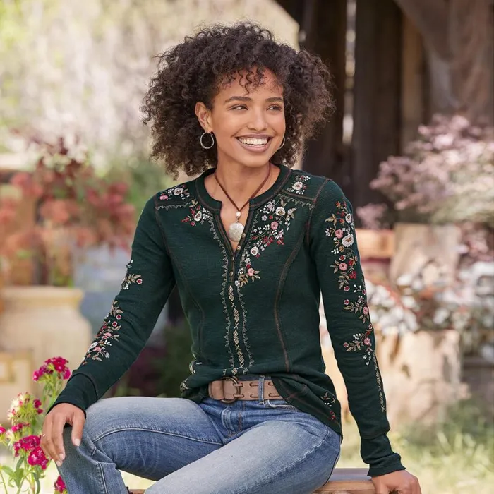 Women Fayette Floral Henley Petite Oceana Sundance Catalog Petite Styles Women Fayette Floral Henley Petite Oceana Sundance Catalog Petite Styles