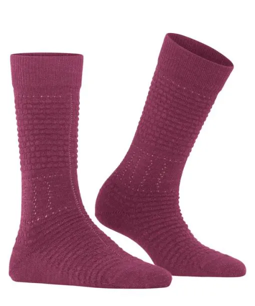 Women Fibre Root Women Socks Red Plum FALKE Socks