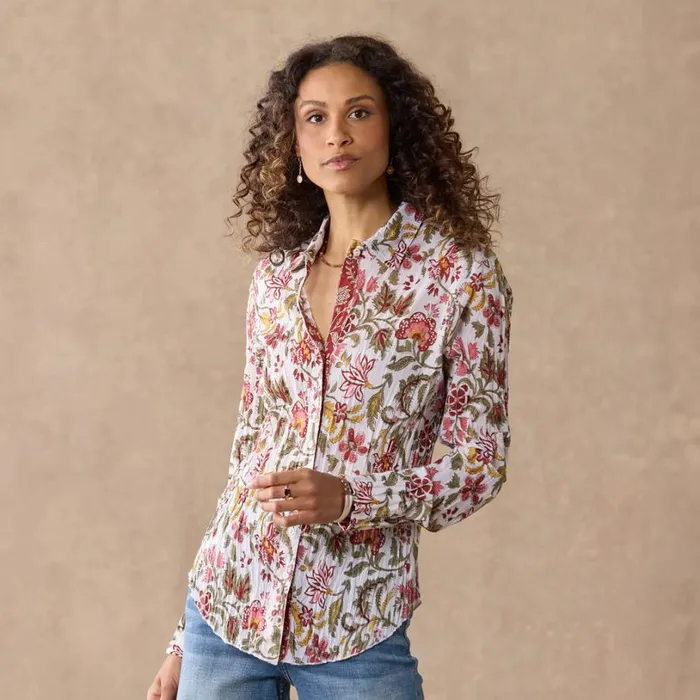 Women Forever Bloom Shirt Multi Sundance Catalog Tops