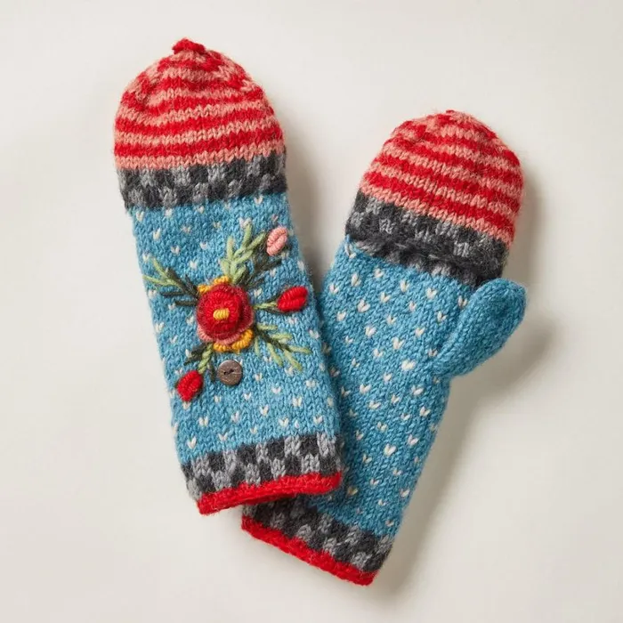Women Frosty Blooms Convertible Mittens Raisin Sundance Catalog Scarves and Gloves Women Frosty Blooms Convertible Mittens Raisin Sundance Catalog Scarves and Gloves