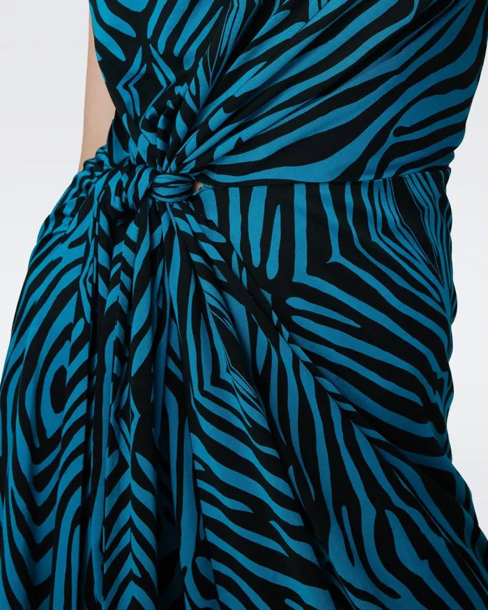 Women Geri Dress Huge Zebra Blue DVF Dresses