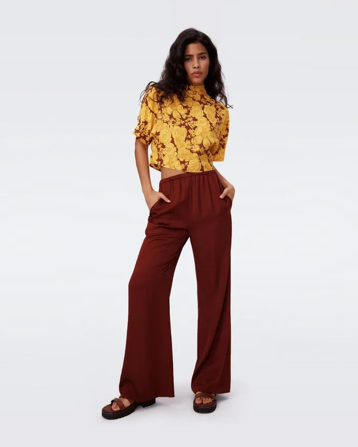 Women Gianna Pants Chestnut DVF Pants and Shorts