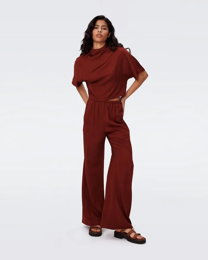 Women Gianna Pants Chestnut DVF Pants and Shorts