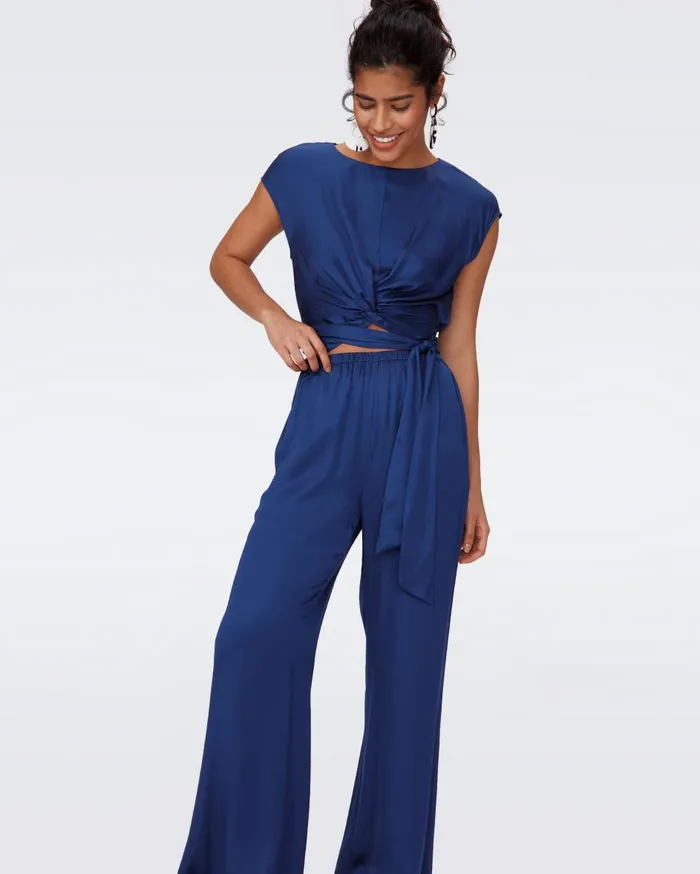 Women Gianna Pants Indigo DVF Pants and Shorts