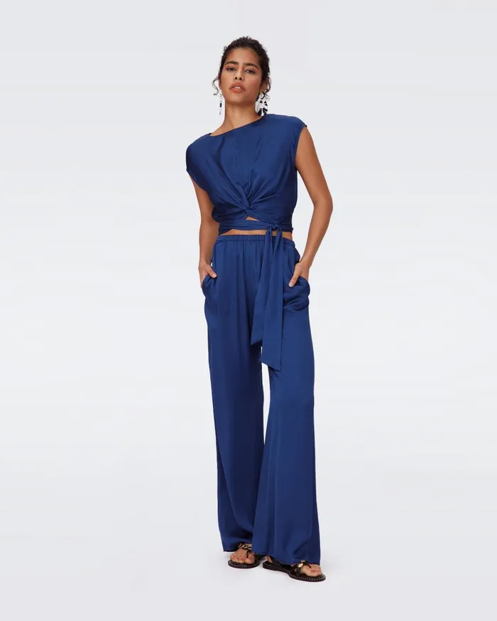 Women Gianna Pants Indigo DVF Pants and Shorts
