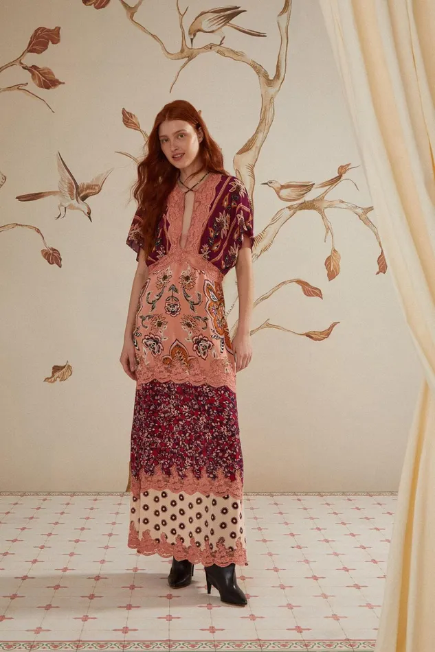 Women Glam Tapestry Burgundy Laces Short Sleeve Maxi Dress Glam Tapestry Burgundy FARM Rio Maxi Dresses Women Glam Tapestry Burgundy Laces Short Sleeve Maxi Dress Glam Tapestry Burgundy FARM Rio Maxi Dresses