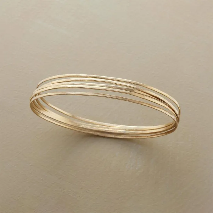 Women Golden Orbit Bangle Bracelets Sundance Catalog Bracelets