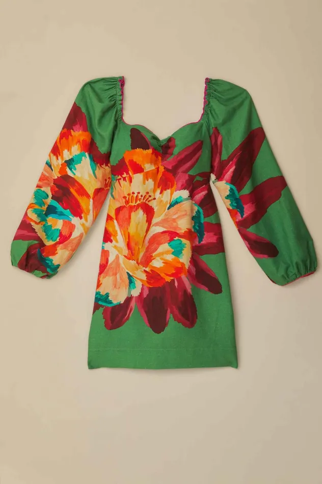 Women Green Tropicart Mini Dress Tropicart Green FARM Rio Mini Dresses