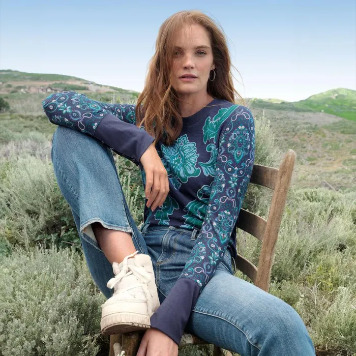 Women Gretchen Thermal Petite Sapphire Sundance Catalog Petite Styles