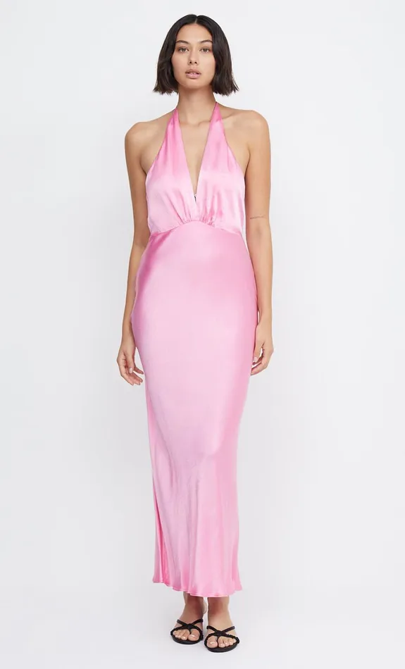 Women Guests Bec Bridge INDI HALTER MAXI DRESS Candy Pink