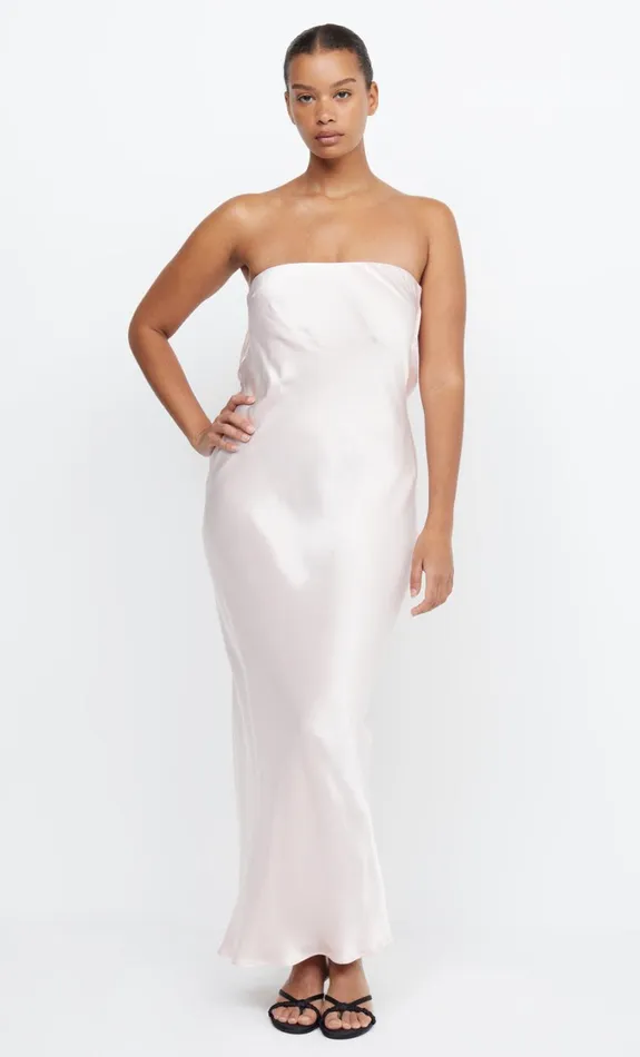 Women Guests Bec Bridge MOON DANCE STRAPLESS DRESS Blush