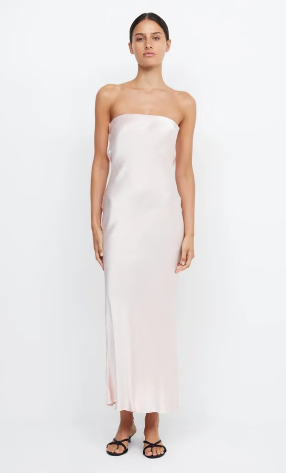 Women Guests Bec Bridge MOON DANCE STRAPLESS DRESS Blush