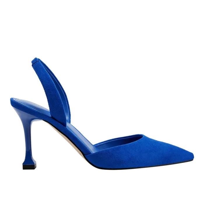 Women Hadya Slingback Pump Blue Marc Fisher Heels and Pumps