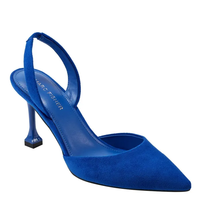 Women Hadya Slingback Pump Blue Marc Fisher Heels and Pumps