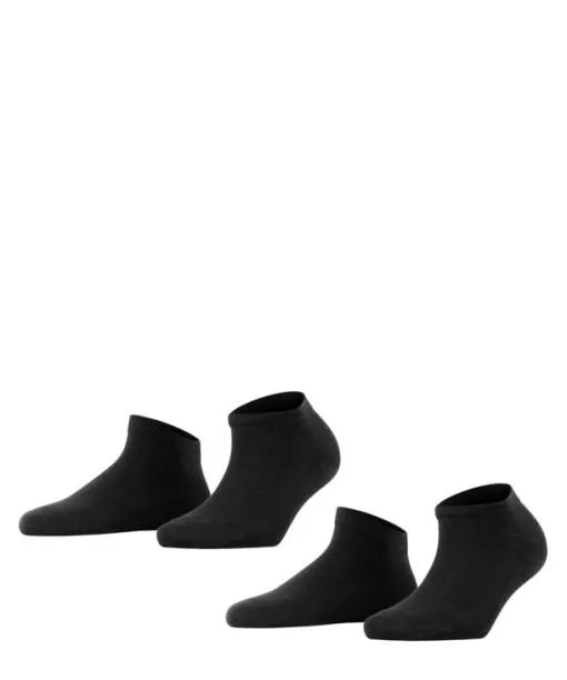 Women Happy 2Pack Women Sneaker Socks Black FALKE Ankle Socks