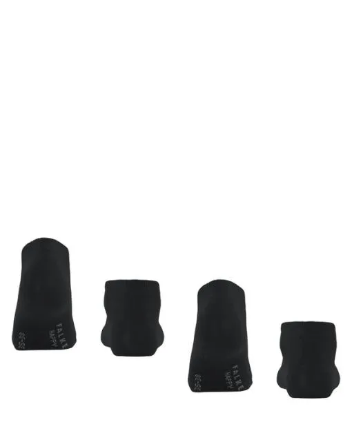 Women Happy 2Pack Women Sneaker Socks Black FALKE Ankle Socks
