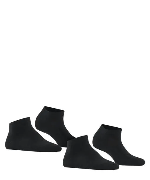 Women Happy 2Pack Women Sneaker Socks Black FALKE Ankle Socks