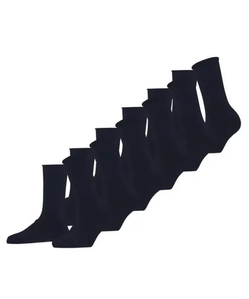 Women Happy Bundle 6Pack Women Socks Dark Navy FALKE Socks