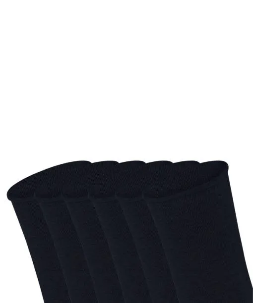 Women Happy Bundle 6Pack Women Socks Dark Navy FALKE Socks
