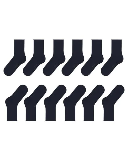 Women Happy Bundle 6Pack Women Socks Dark Navy FALKE Socks