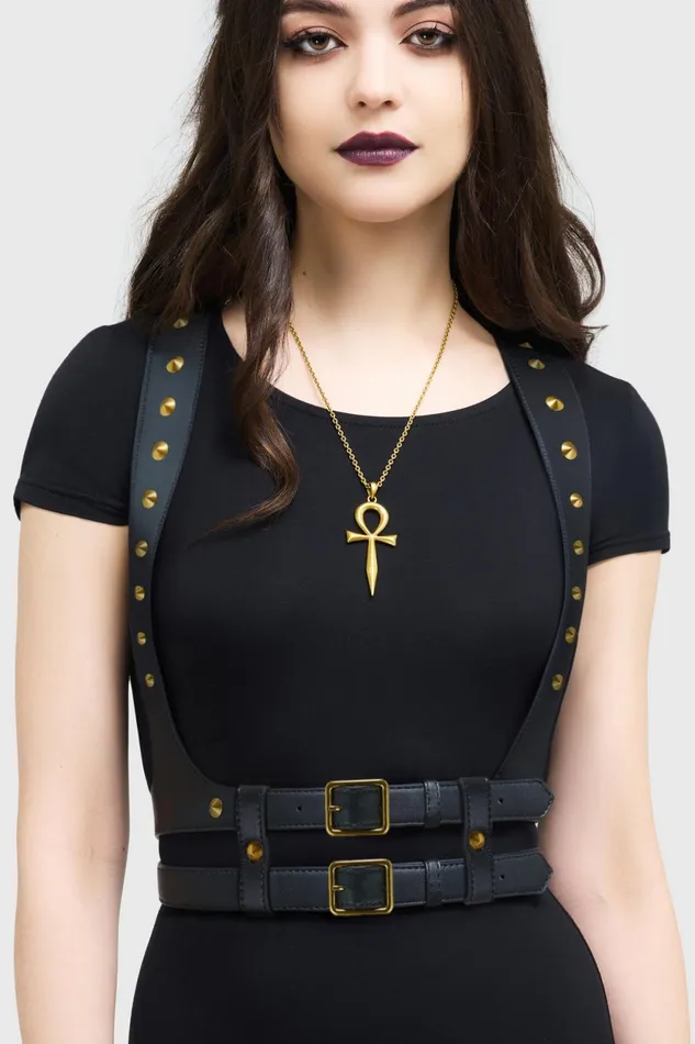Women Harnesses and Belts Killstar Ivy Harness Gold