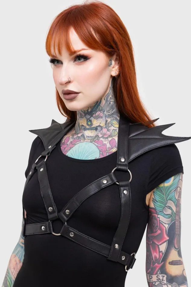 Women Harnesses and Belts Killstar Totally Bats Harness