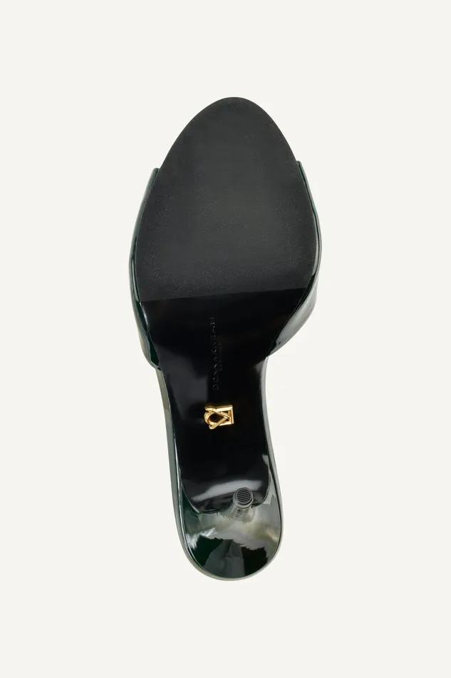 Women Heels And Wedges Donna Karan SENNA SANDAL MULE Forest Green