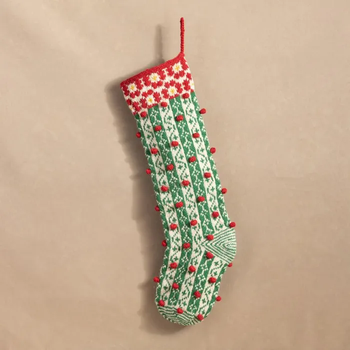 Women Heirloom Berries and Vines Stocking Sundance Catalog Seasonal